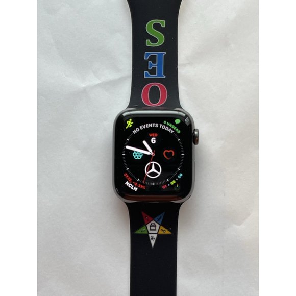 OES Order of the Eastern Star Silicone Band For Apple Watch Size 42/44 - Picture 1 of 12